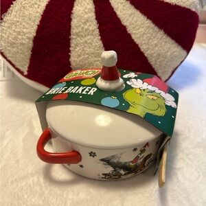 Grinch Brie Baker with Red Handle
